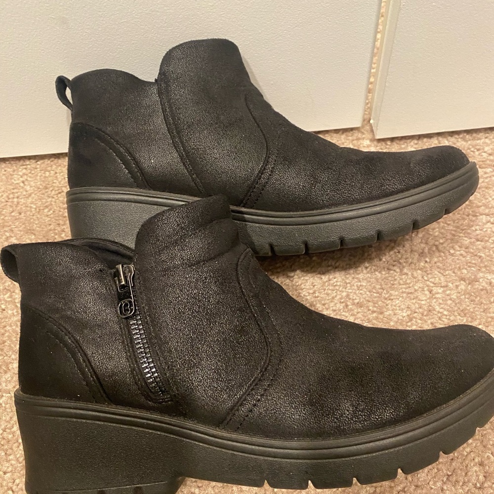 Bzees Black Ankle Booties